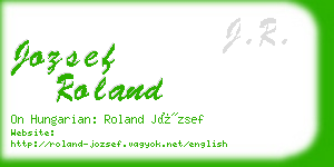 jozsef roland business card